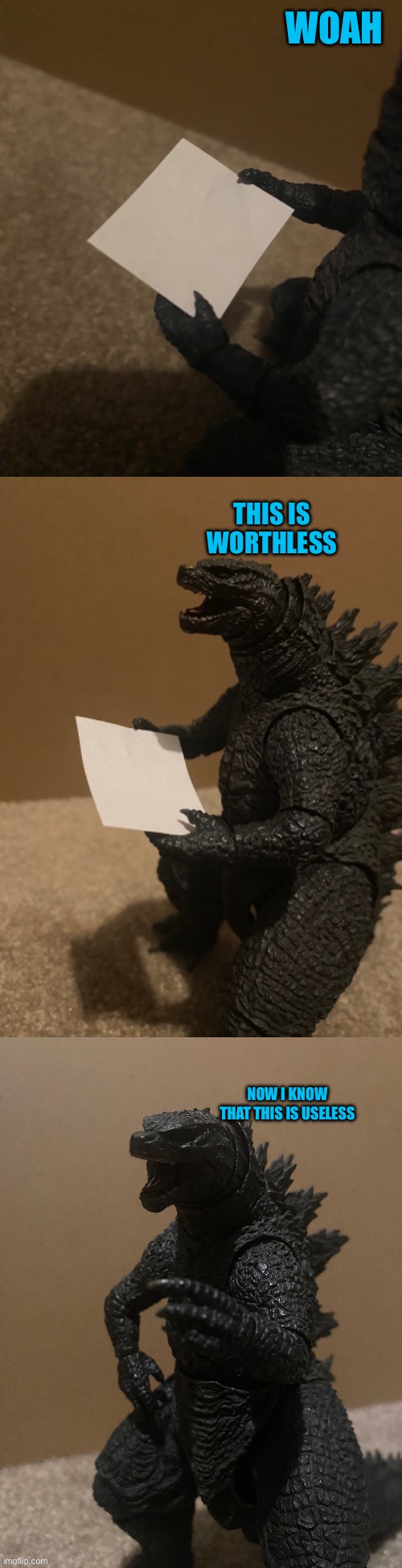 This is worthless (Godzilla Edition) Blank Meme Template