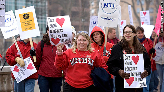 Wisconsin teachers union Blank Meme Template