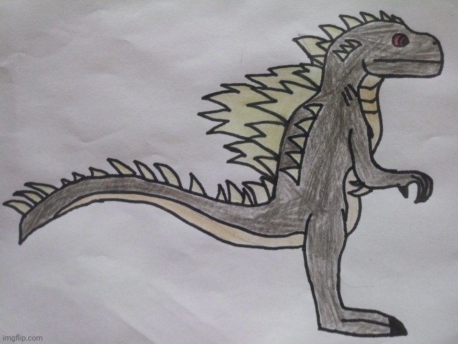 Drawn my own Godzilla | made w/ Imgflip meme maker