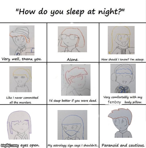 Don't ask where Eren was on 2001 | femboy | image tagged in how do you sleep at night | made w/ Imgflip meme maker