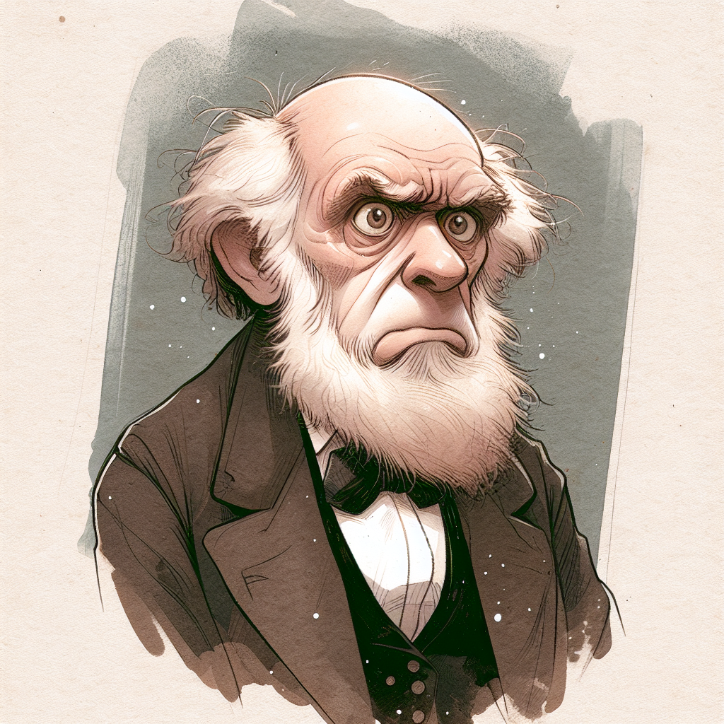 High Quality Frustrated Charles Darwin Blank Meme Template