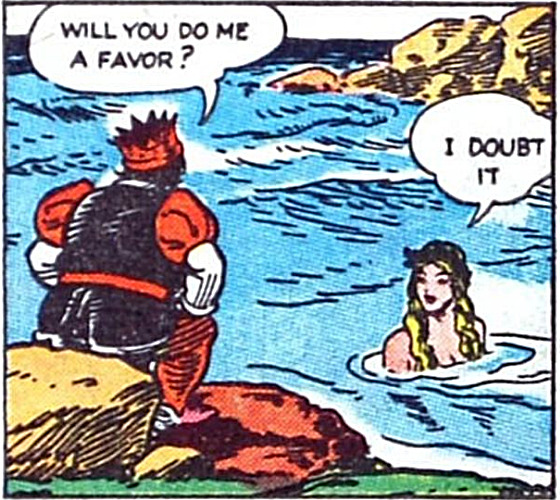She wasn't taking the bait. | image tagged in memes,comics,mermaid,king | made w/ Imgflip meme maker