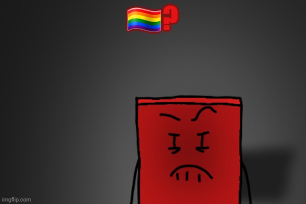 Angry Cube | 🏳️‍🌈? | image tagged in angry cube | made w/ Imgflip meme maker