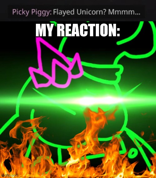 A PIG GONNA DIE TONIGHT!!!!! | MY REACTION: | image tagged in poppy playtime,memes | made w/ Imgflip meme maker