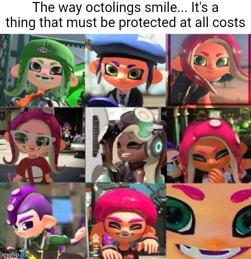 Veemo | The way octolings smile... It's a thing that must be protected at all costs | made w/ Imgflip meme maker