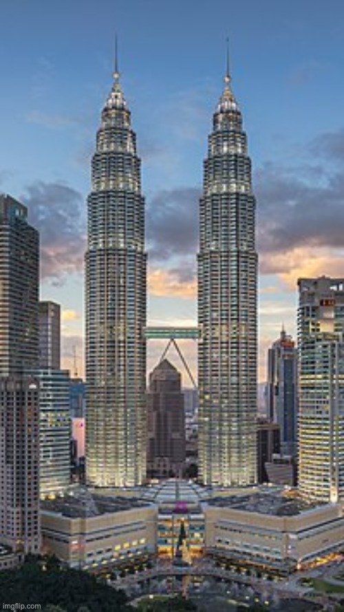 The Petronas Towers of Kuala Lumpur | image tagged in the petronas towers of kuala lumpur | made w/ Imgflip meme maker