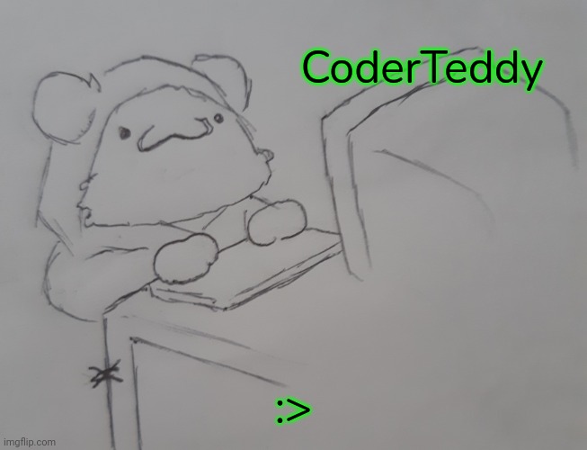 CoderTeddy (request from CodedTeddy ) | CoderTeddy; :> | image tagged in coderteddy | made w/ Imgflip meme maker