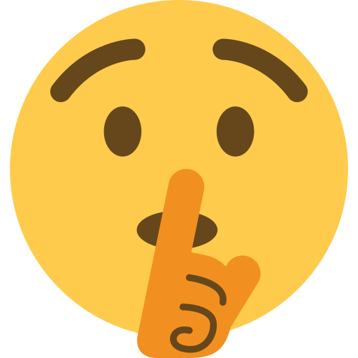 High Quality Shushing Face Blank Meme Template