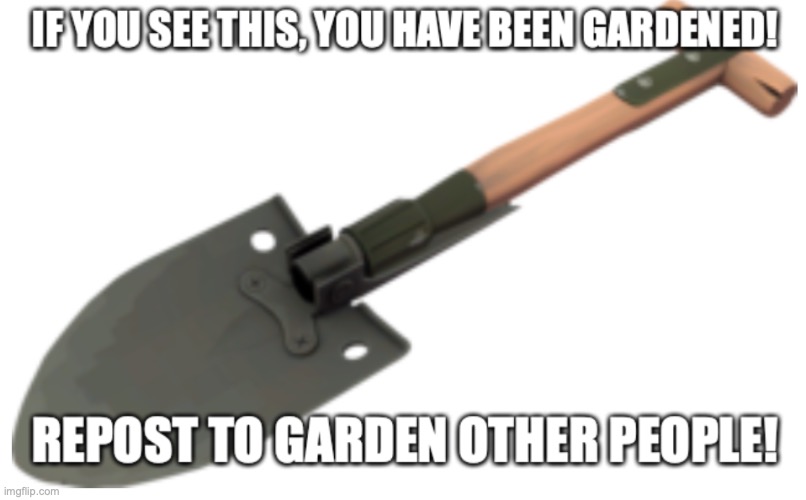 the neat part is no one gives a damn | image tagged in you have been gardened | made w/ Imgflip meme maker
