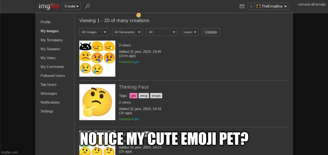 find him in 5 seconds | NOTICE MY CUTE EMOJI PET? | image tagged in emoji pet explores the web | made w/ Imgflip meme maker