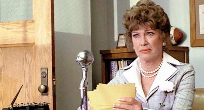 Principal McGee Grease (1978) played by Eve Arden (1908 - 1990) Blank Meme Template