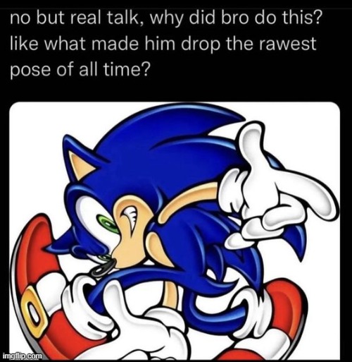 "oh no chaos is attacking the city lemme just style on him first" | made w/ Imgflip meme maker
