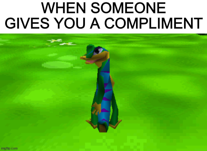 It feels nice! | WHEN SOMEONE GIVES YOU A COMPLIMENT | image tagged in memes,wholesome,gex | made w/ Imgflip meme maker