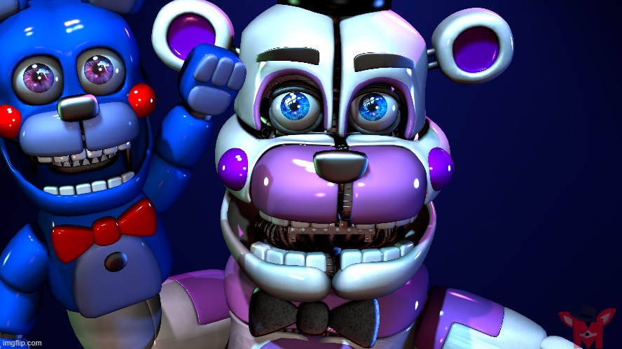 Funtime Freddy and his friend Bon Bon (My favorite FNAF characters) | made w/ Imgflip meme maker