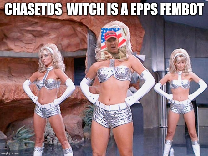 tds watch | CHASETDS  WITCH IS A EPPS FEMBOT | image tagged in fembot austin powers,epps | made w/ Imgflip meme maker