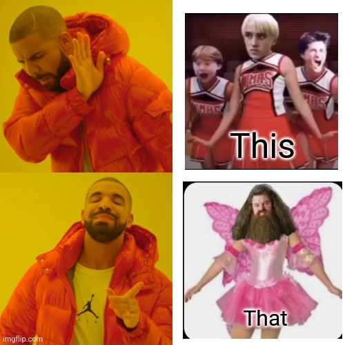 Cursed Harry Potter images | This; That | image tagged in memes,drake hotline bling | made w/ Imgflip meme maker