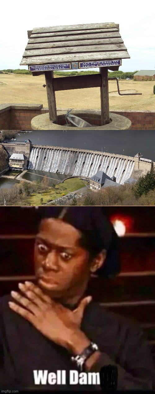 Well Dam | image tagged in unfunny,anti meme | made w/ Imgflip meme maker