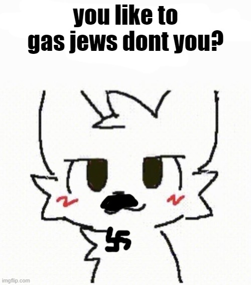 you like kissing boys don't you | you like to gas jews dont you? | image tagged in you like kissing boys don't you | made w/ Imgflip meme maker