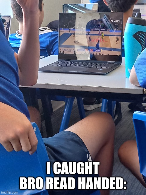 I CAUGHT BRO READ HANDED: | image tagged in frost | made w/ Imgflip meme maker