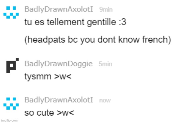 fun fact, e at the end of adjectives signify that the one described is feminine | made w/ Imgflip meme maker