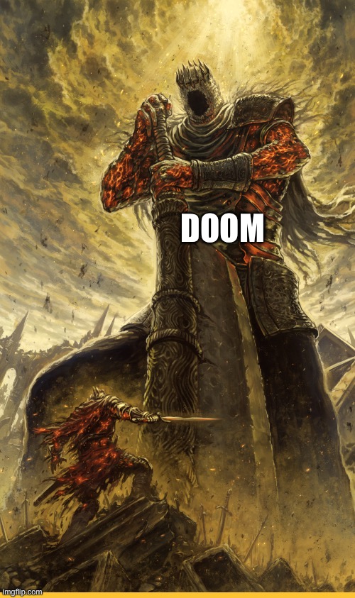 Fantasy Painting | DOOM | image tagged in fantasy painting | made w/ Imgflip meme maker