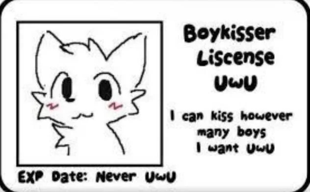 Boy kisser license Blank Meme Template