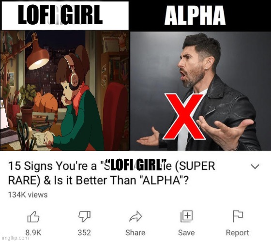 15 signs your a | LOFI GIRL; “LOFI GIRL” | image tagged in 15 signs your a,music,memes,humor,shitpost,funny memes | made w/ Imgflip meme maker