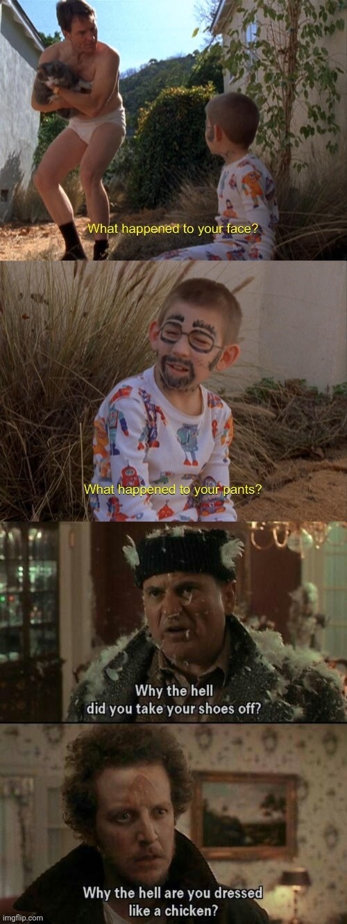 IDK because | image tagged in home alone,malcom in the middle | made w/ Imgflip meme maker