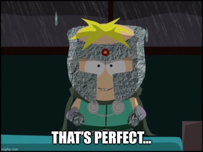 professor chaos butters | THAT’S PERFECT… | image tagged in professor chaos butters | made w/ Imgflip meme maker