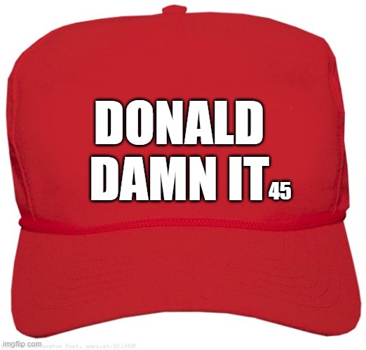 blank red TOO DAMN MAGA hat | DONALD
DAMN IT; 45 | image tagged in blank red maga hat,commie,maga,fascist,dictator,too damn high | made w/ Imgflip meme maker