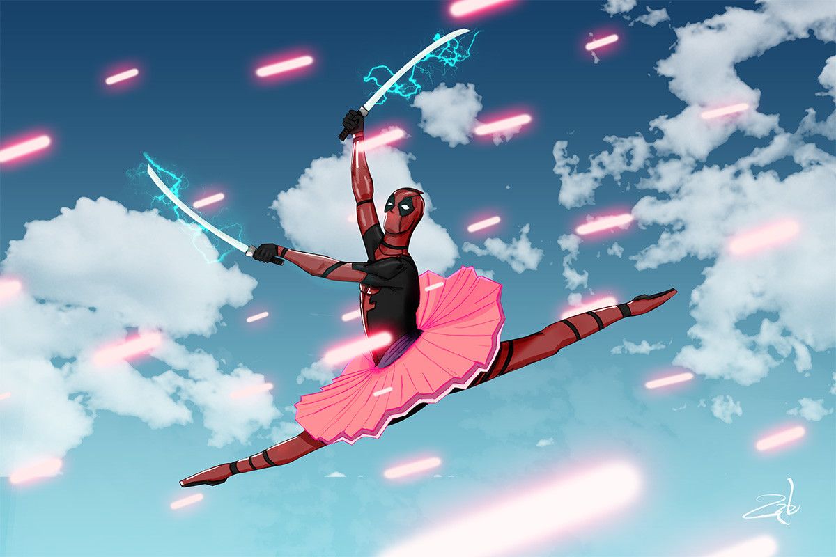 Deadpool Ballet Blank Meme Template