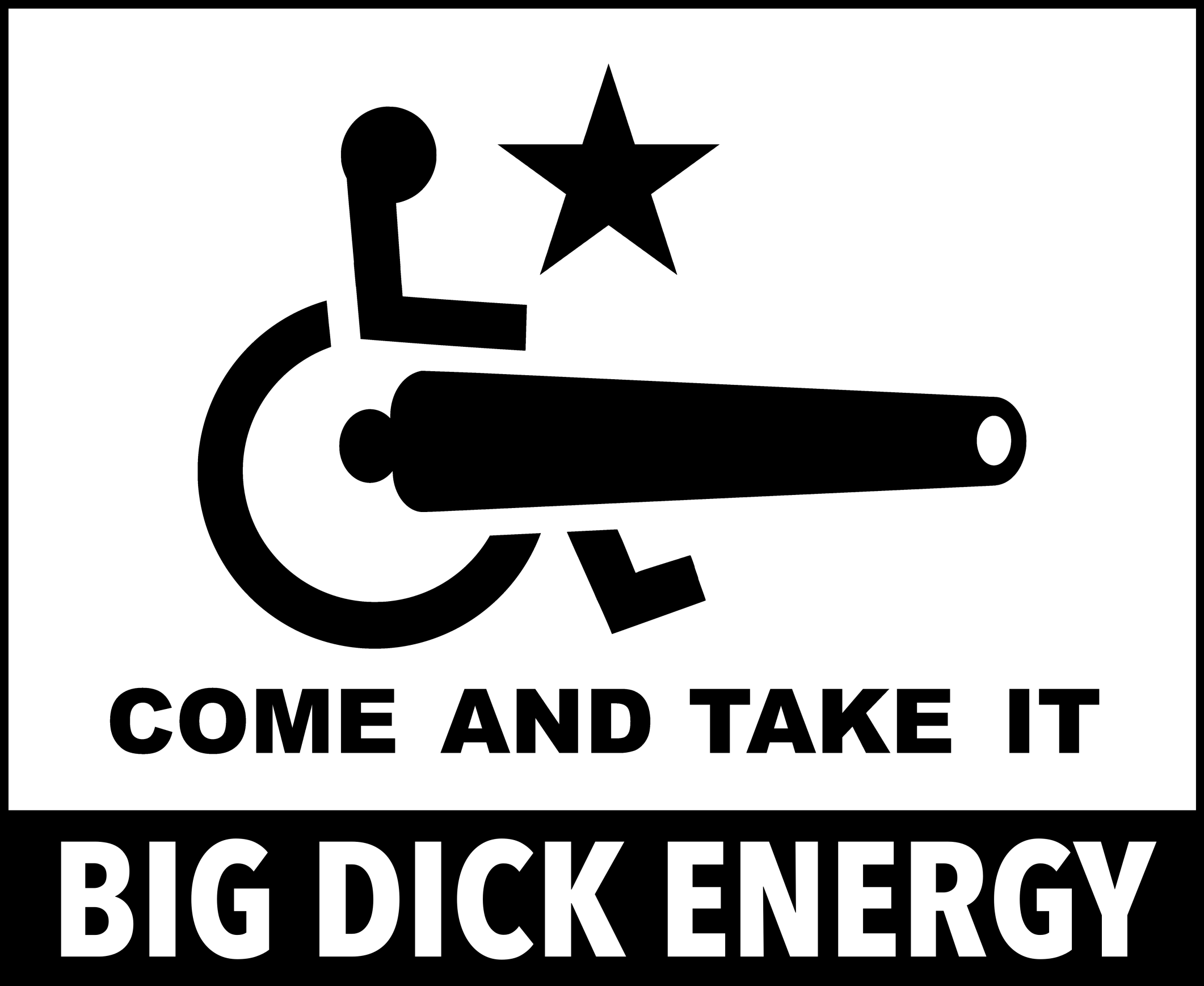 High Quality come and take it big dick energy texas flag governor abbott meme Blank Meme Template