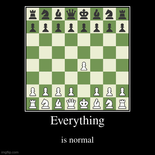 Everything | is normal | image tagged in funny,demotivationals | made w/ Imgflip demotivational maker