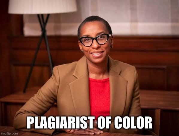 The hot new victim group. | PLAGIARIST OF COLOR | image tagged in claudine gay,politics,plagiarism,corruption,liberal hypocrisy | made w/ Imgflip meme maker