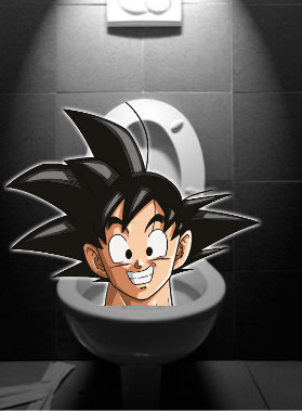 Goku Skibidi Toilet Blank Meme Template