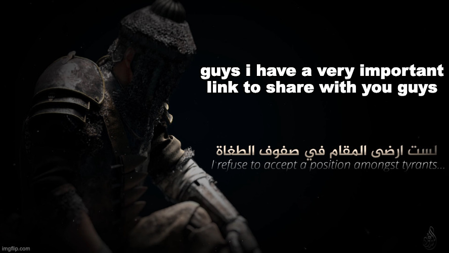 MujahidLuigi announcement template | guys i have a very important link to share with you guys | image tagged in mujahidluigi announcement template | made w/ Imgflip meme maker