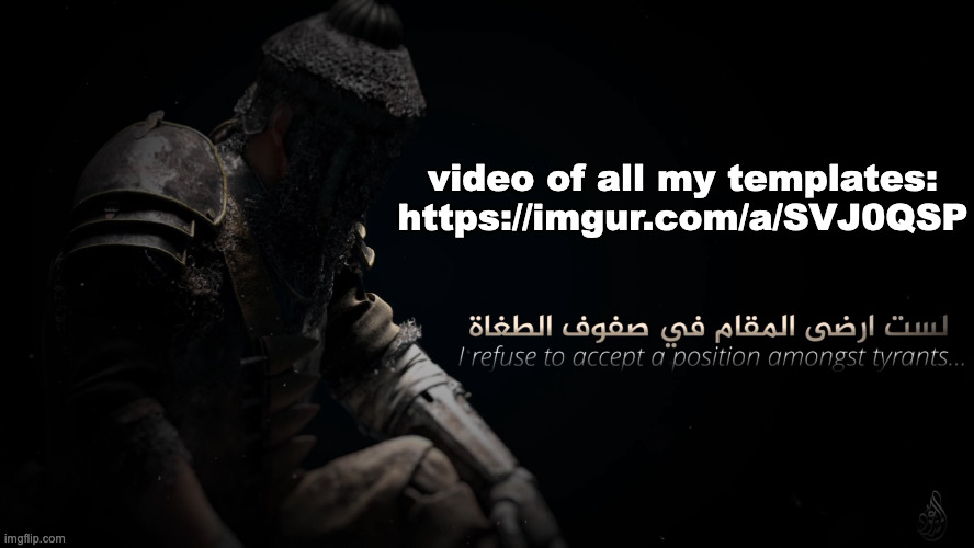 https://imgur.com/a/SVJ0QSP | video of all my templates: https://imgur.com/a/SVJ0QSP | image tagged in mujahidluigi announcement template | made w/ Imgflip meme maker