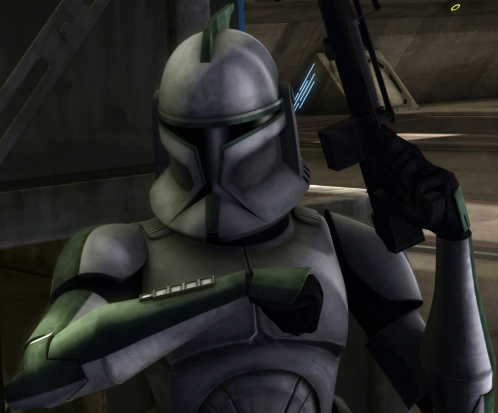 green leader clone trooper Blank Meme Template