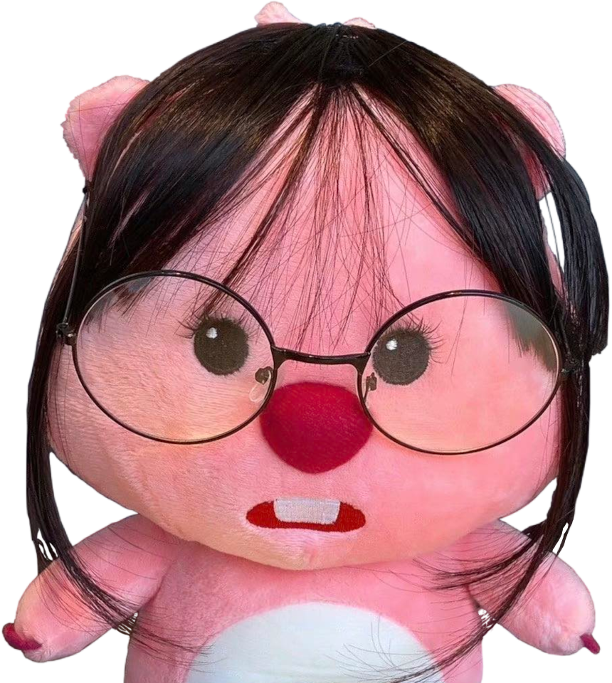 Glasses Loopy Plushie Blank Meme Template