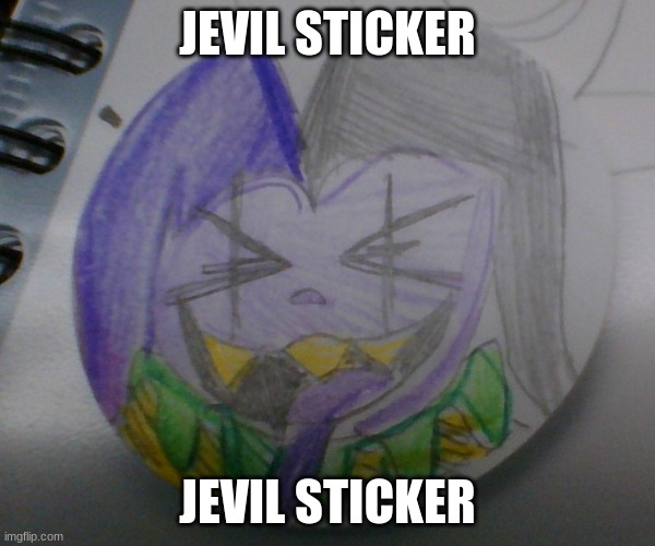 AAAAAAAAAAAAAAAAAa | JEVIL STICKER; JEVIL STICKER | image tagged in art,deltarune | made w/ Imgflip meme maker