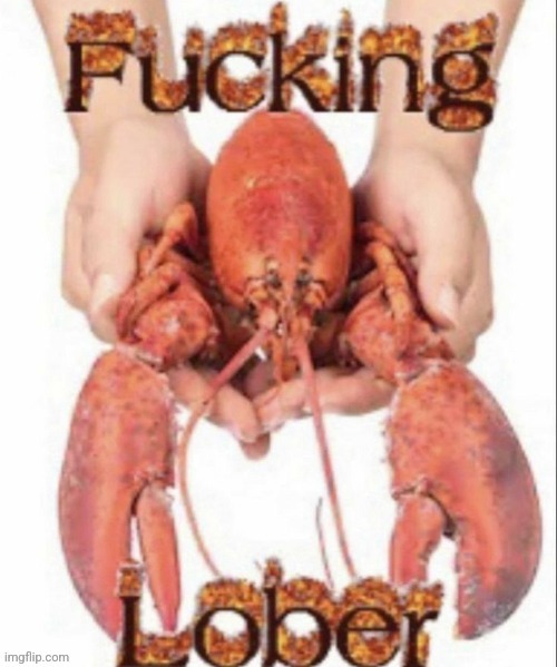 I hope nobody masturbates to this picture of a lober | made w/ Imgflip meme maker