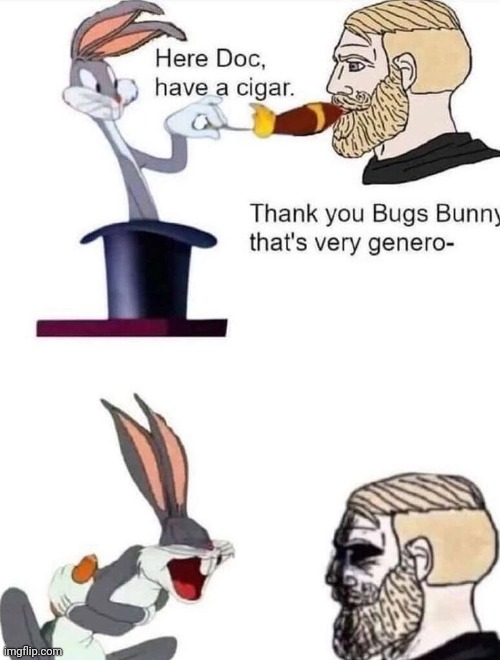 Cigar | image tagged in cigar,bugs bunny,reposts,repost,memes,smoke | made w/ Imgflip meme maker