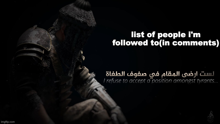 MujahidLuigi announcement template | list of people i'm followed to(in comments) | image tagged in mujahidluigi announcement template | made w/ Imgflip meme maker