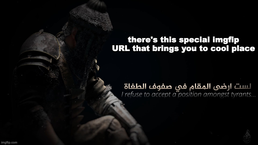 https://imgflip.com/i/8ed5id | there's this special imgfip URL that brings you to cool place | image tagged in mujahidluigi announcement template | made w/ Imgflip meme maker