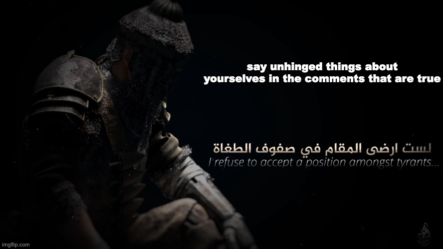 MujahidLuigi announcement template | say unhinged things about yourselves in the comments that are true | image tagged in mujahidluigi announcement template | made w/ Imgflip meme maker