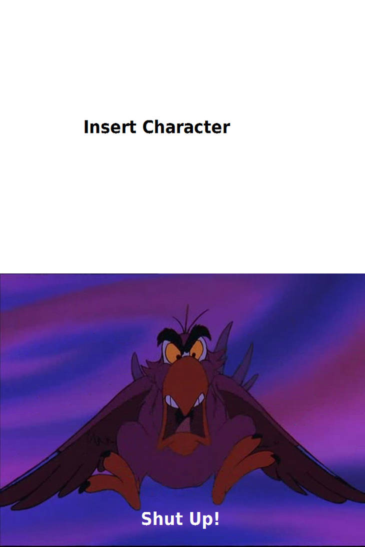 iago tells who to shut up Blank Meme Template