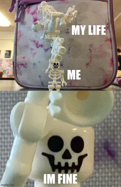 okey dokey | MY LIFE; ME; IM FINE | image tagged in okey dokey | made w/ Imgflip meme maker