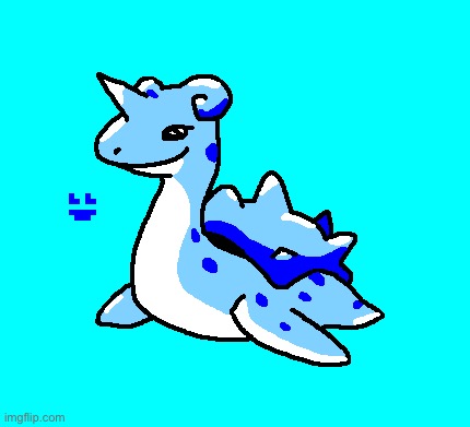 I drew lapras because it’s a beautiful pokemon | image tagged in drawing,pokemon | made w/ Imgflip meme maker
