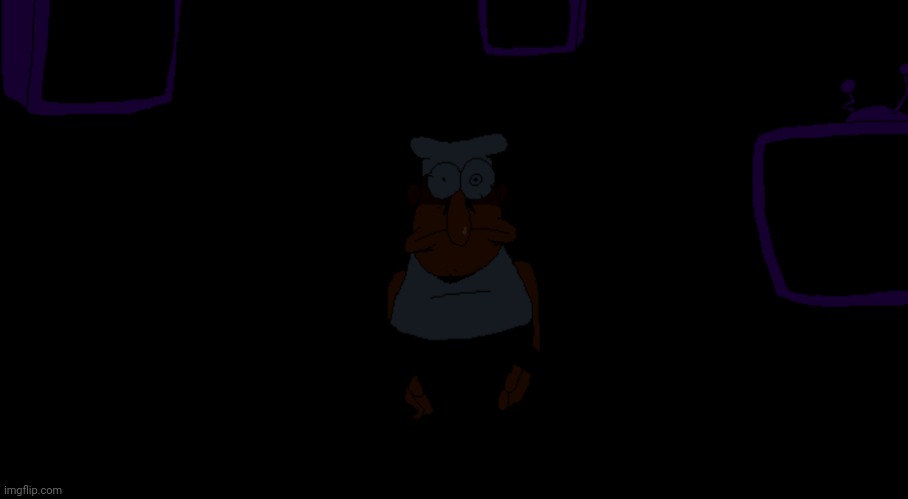 Peppino in title screen staring while lights off | image tagged in peppino in title screen staring while lights off | made w/ Imgflip meme maker