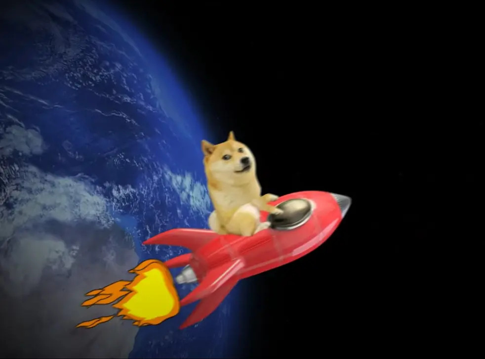 High Quality Dogecoin Blank Meme Template